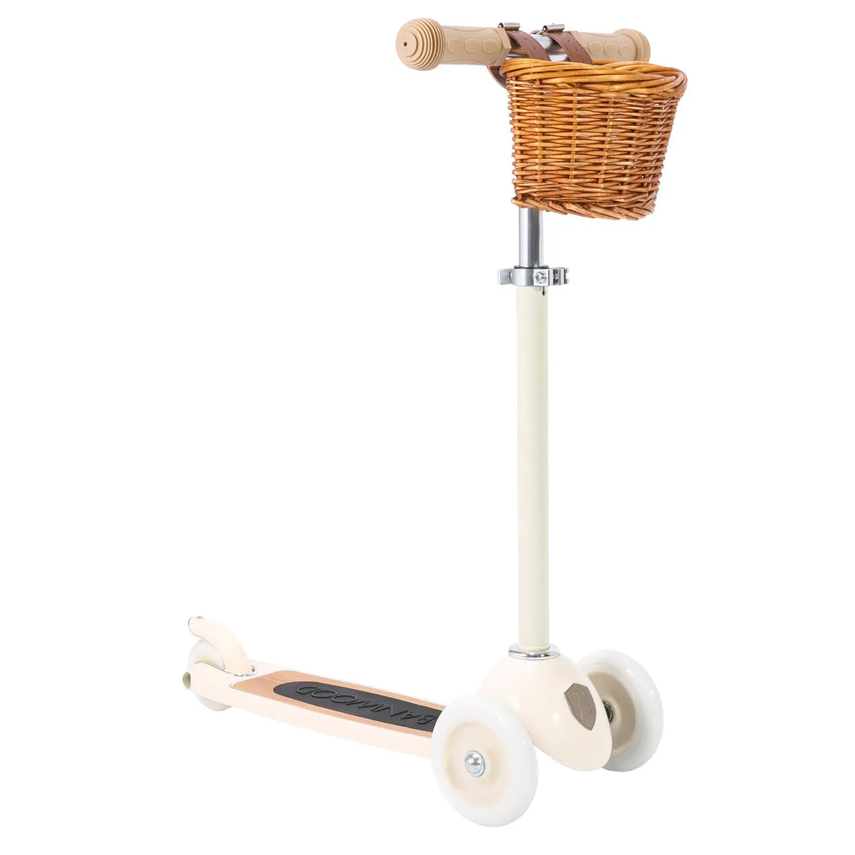 Kinderroller 3 Räder Creme – Banwood Vintage Scooter, Produktbild