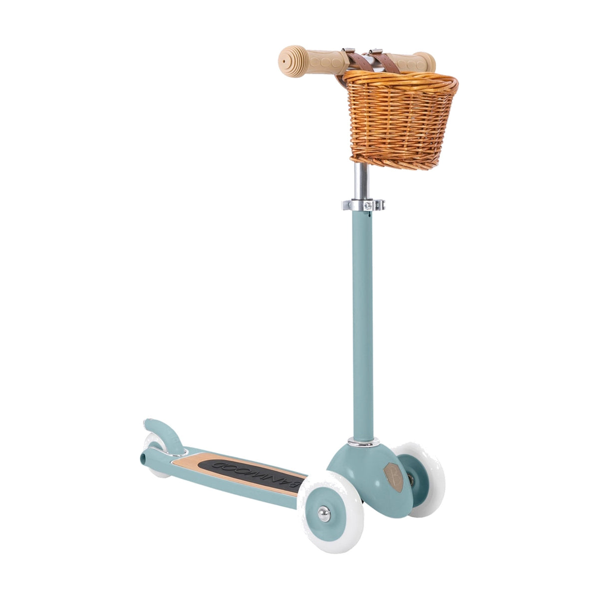 Kinderroller 3 Räder Teal – Banwood Vintage Scooter, Produktbild