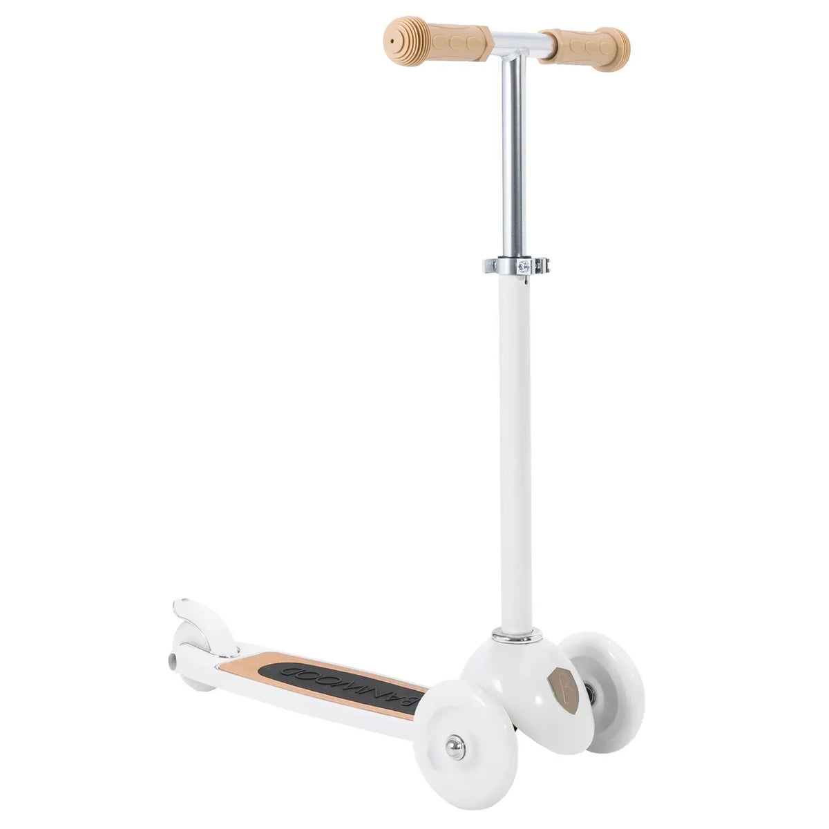 Kinderroller 3 Räder Weiß – Banwood Vintage Scooter, Ansicht 3