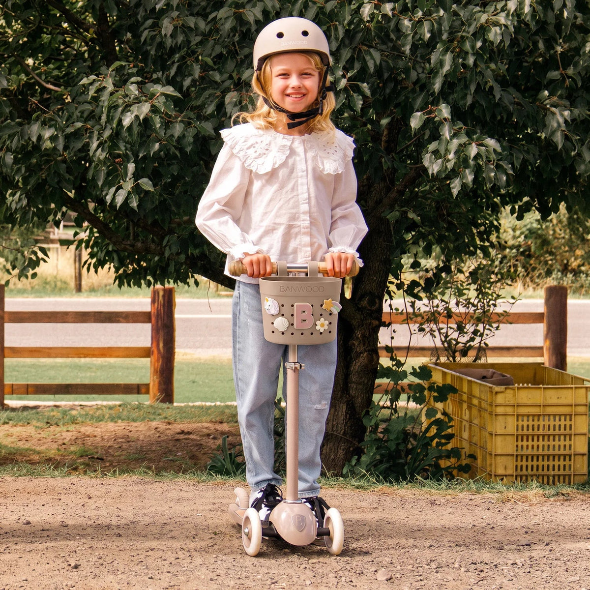 Korb-Pin Buchstabe – Banwood Pin & Ride Alphabet, Ansicht 4