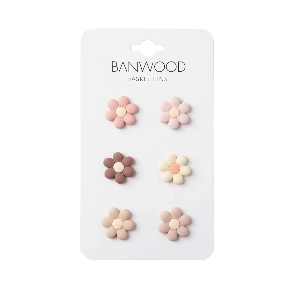 Korb-Pins Blumen – Banwood Pin & Ride (12 Stück), Produktbild