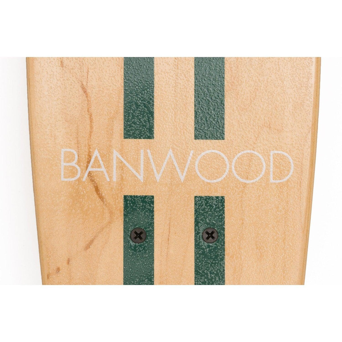 Banwood Skateboard Grün – Detail der Deckoberfläche