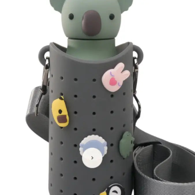 Bestie Sling Smoke – Trinkflasche Sling für Kinder | Bottle Carrier Kinder kompatibel mit Bestie Bottle