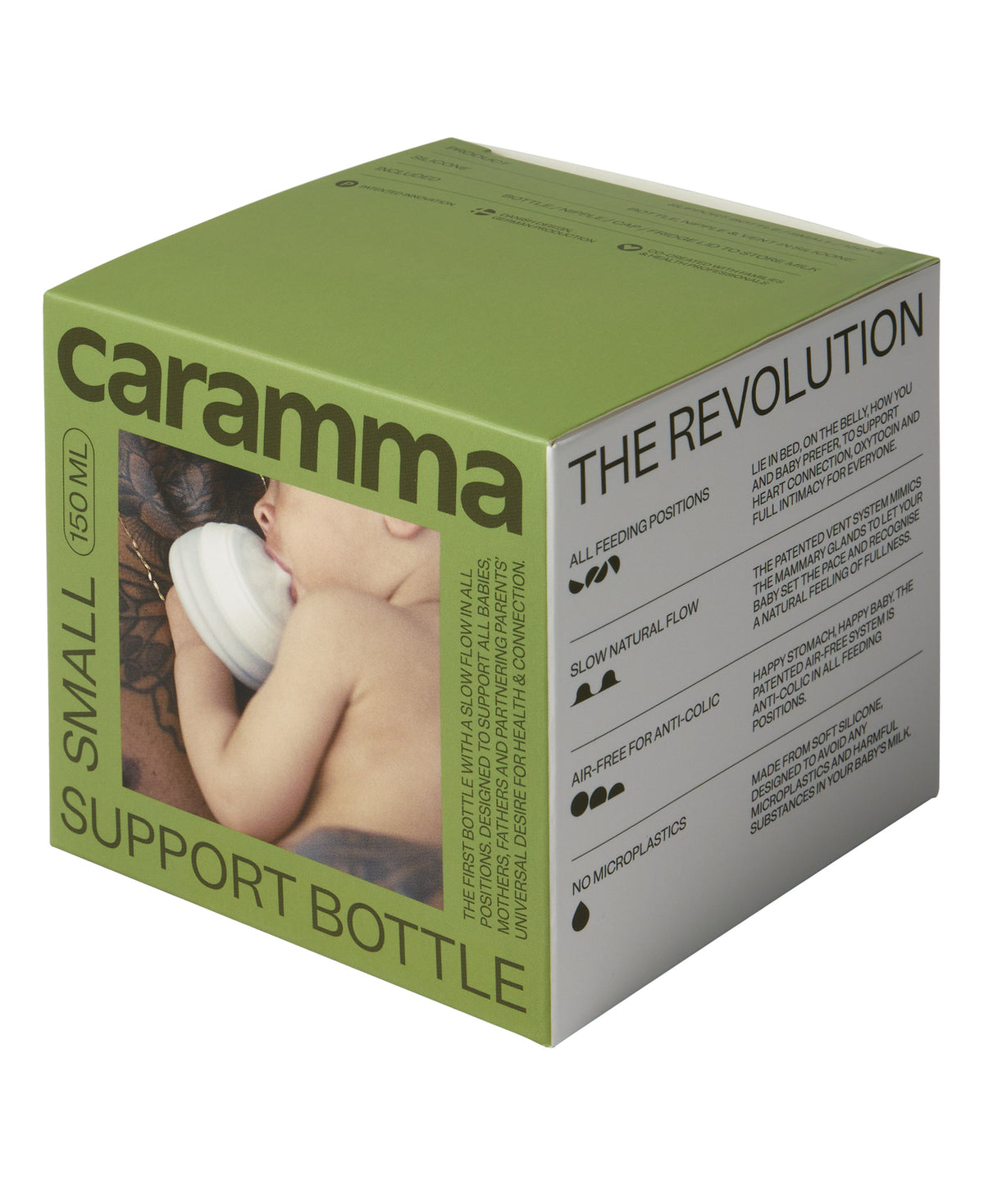caramma Support-Flasche klein 150 ml aus Silikon mit Sauger, Ansicht 10