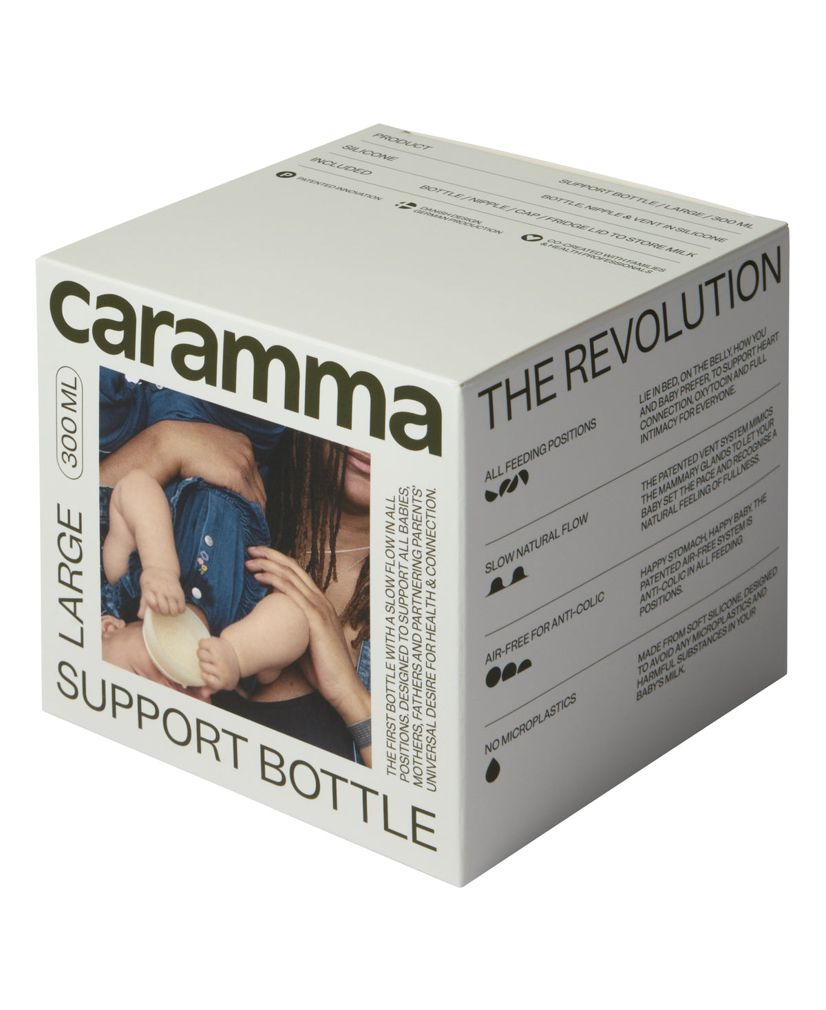 caramma Support-Flasche groß 300 ml aus Silikon mit Sauger, Ansicht 9