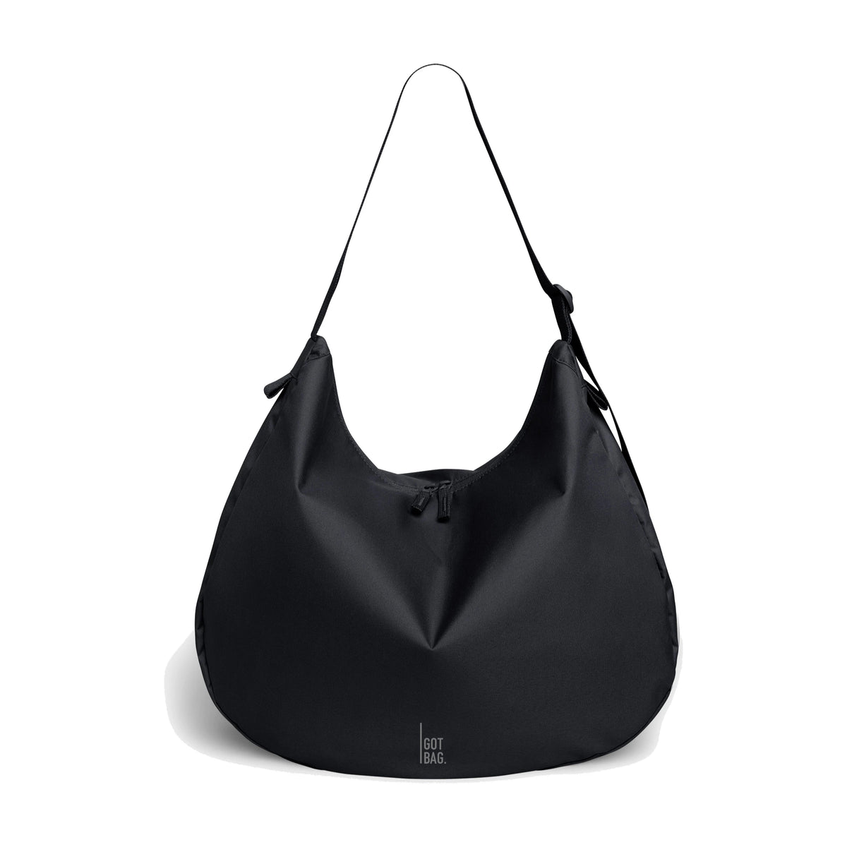 GOT BAG Curved Bag Monochrome Schultertasche in Schwarz, als Studioaufnahme in Frontansicht
