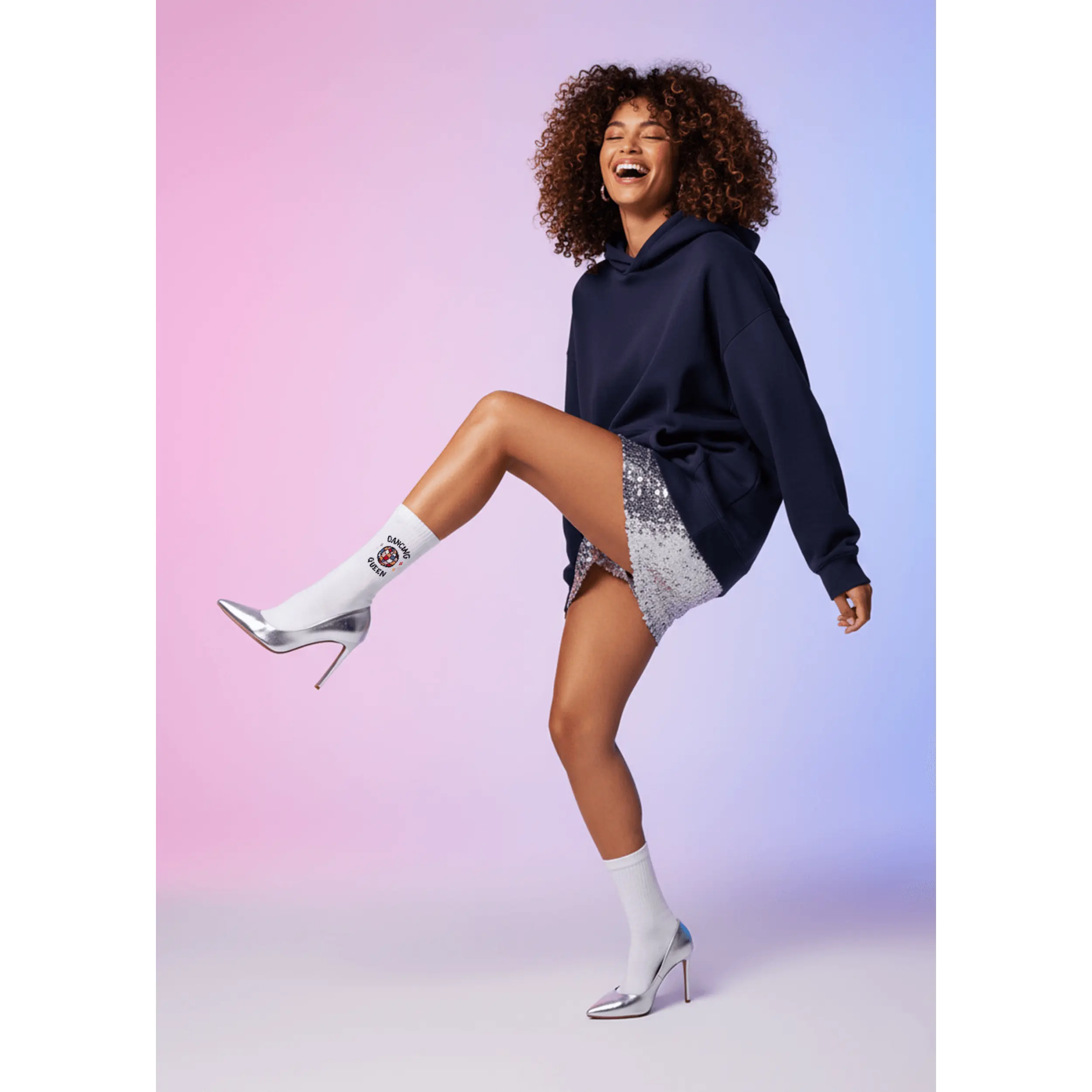 Dancing Queen Tennissocken aus Baumwolle - Socken