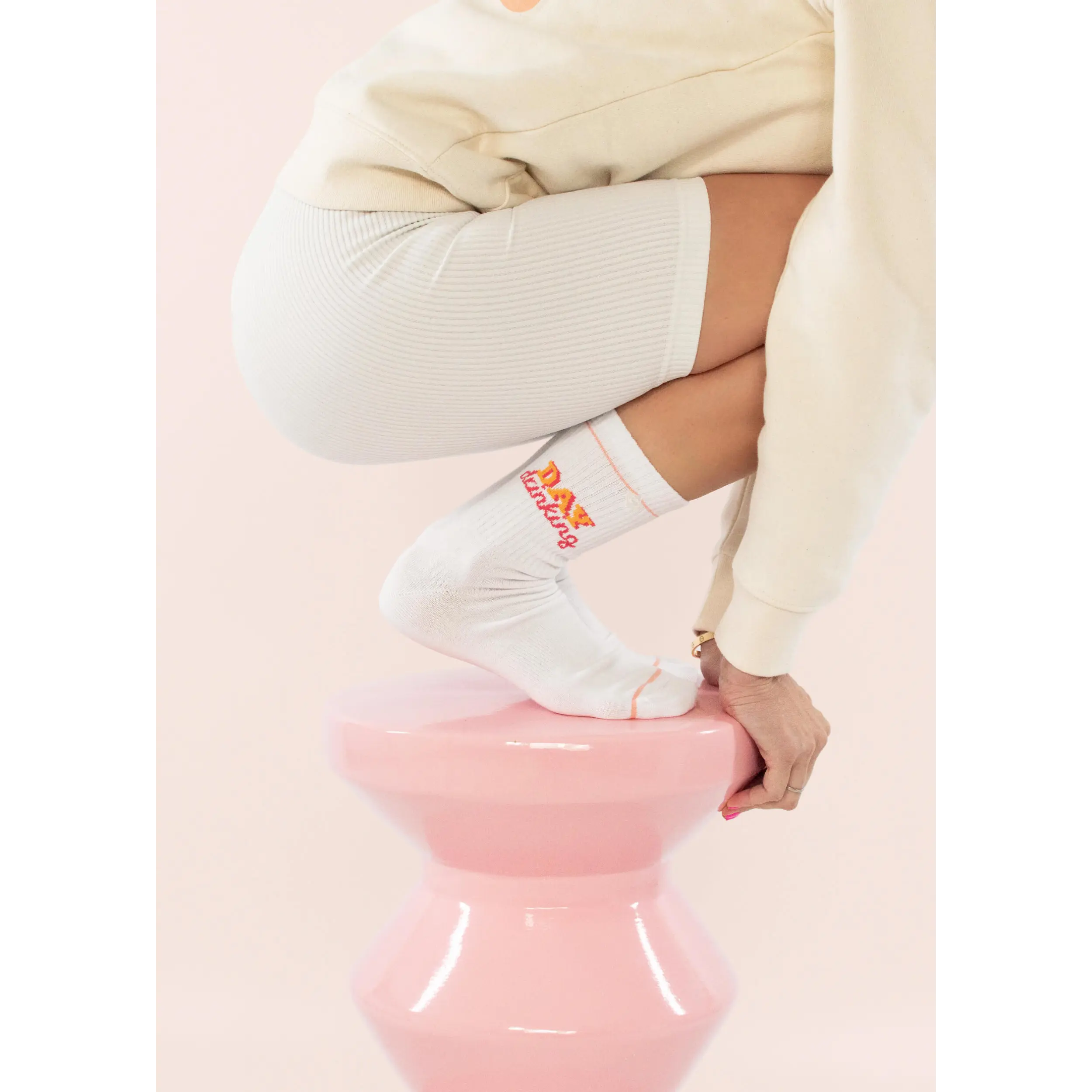 Day Drinking Tennissocken – Statement Socken aus Baumwolle - Socken