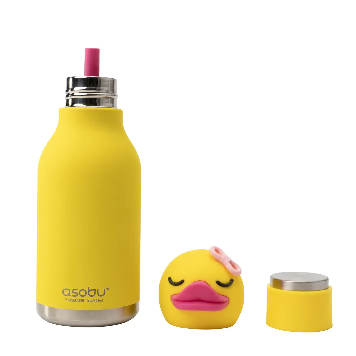 Ducky Bestie Bottle & Bestie Sling Smoke – Kinder Trinkflasche Set