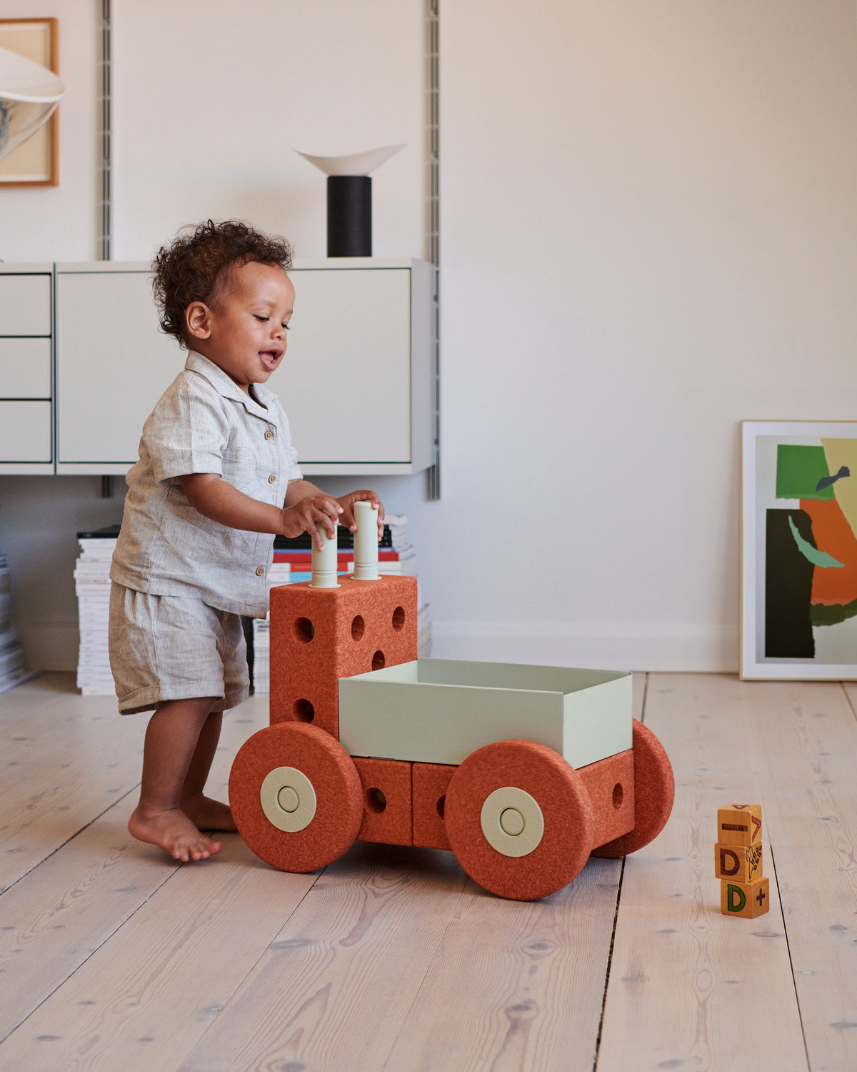 MODU 3-in-1 Lauflernwagen, Orange, Ansicht 3