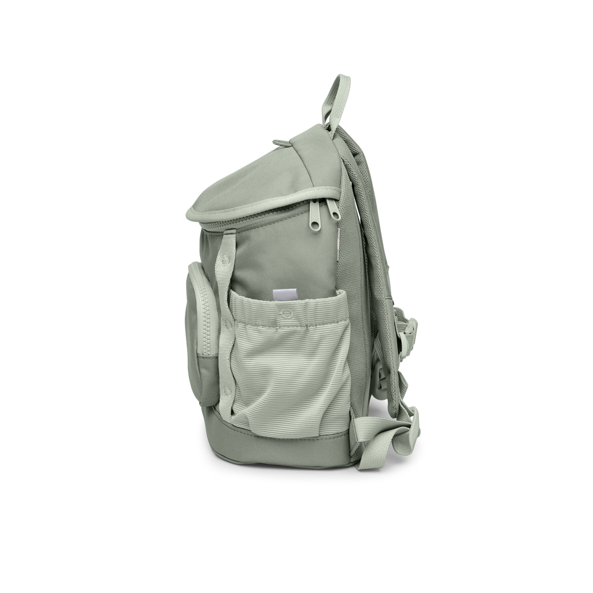 GOT BAG Kids Adventure Daypack Kinderrucksack in Salbeigrün (bass), als Studioaufnahme in Seitenansicht