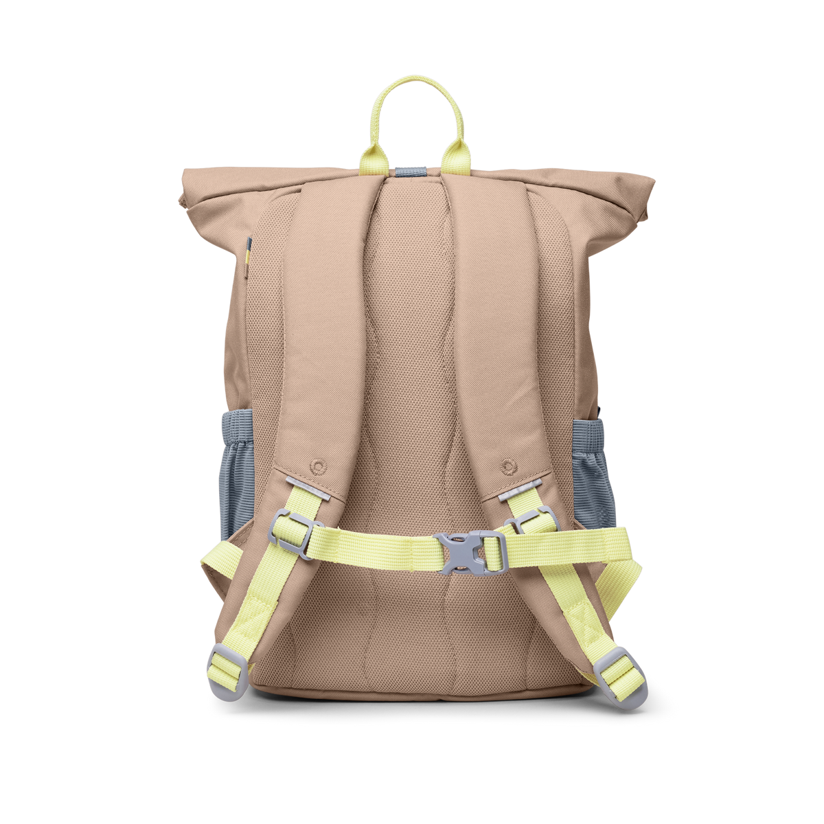 GOT BAG Kids Adventure Rolltop Kinderrucksack in Beige (sandbar), als Studioaufnahme in Rückansicht