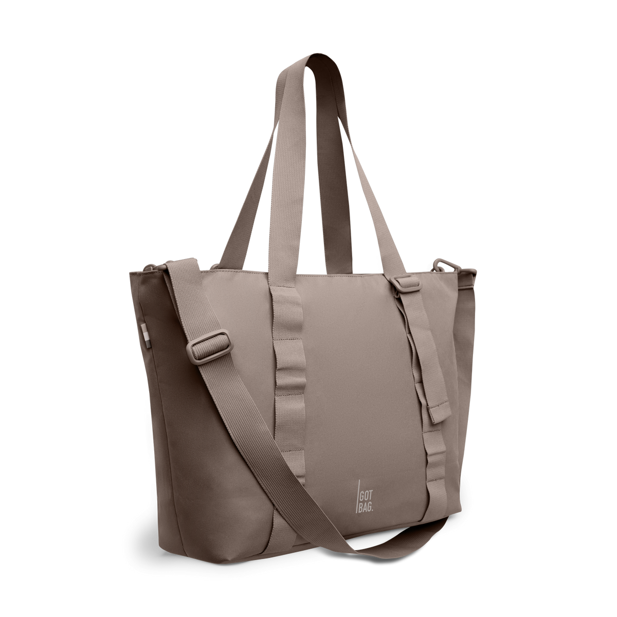 GOT BAG Tote Bag Monochrome Tragetasche in Taupe (oyster), in diagonaler Ansicht
