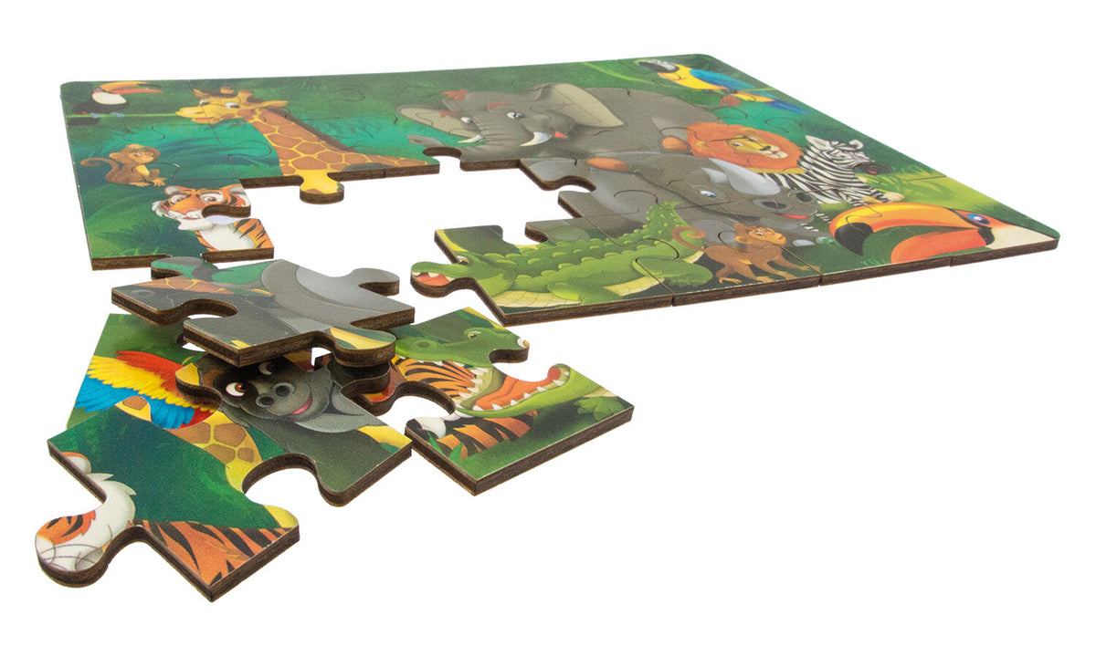 Holzpuzzle 24 Teile Dschungel Ansicht 2