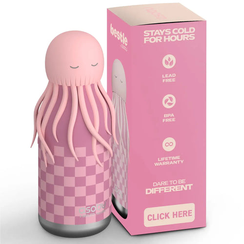 JellyFish Bestie Bottle – Kinder Trinkflasche Edelstahl isoliert - Kindertrinkflasche