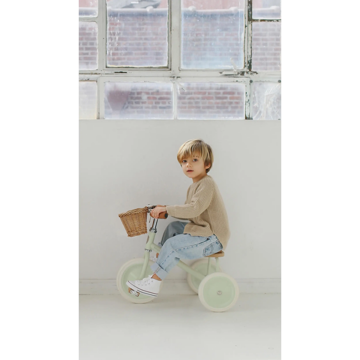 Kinder Dreirad Vintage Pale Mint – Banwood Trike Vintage Pale Mint