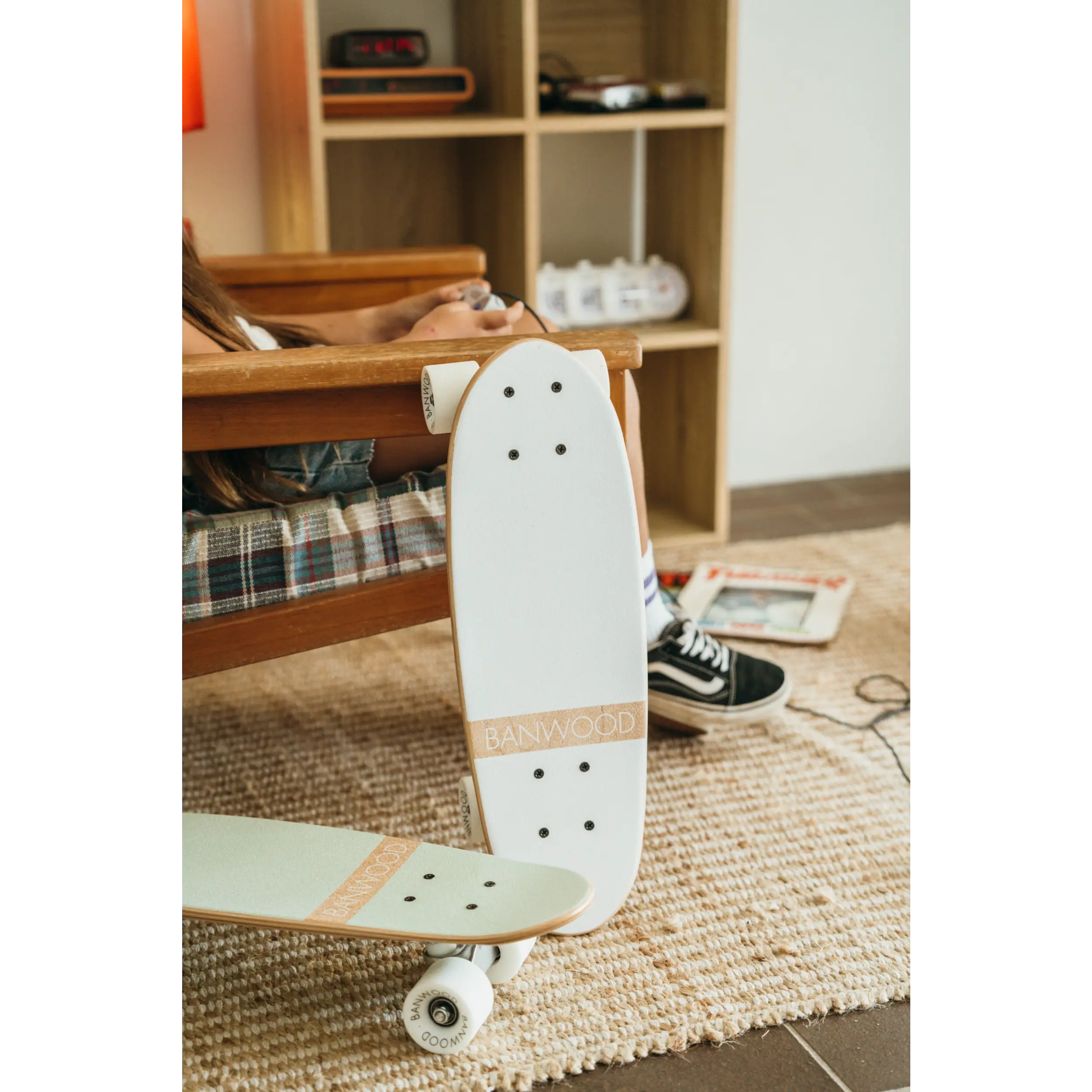 Kinder Skateboard Weiß – Banwood Skateboard