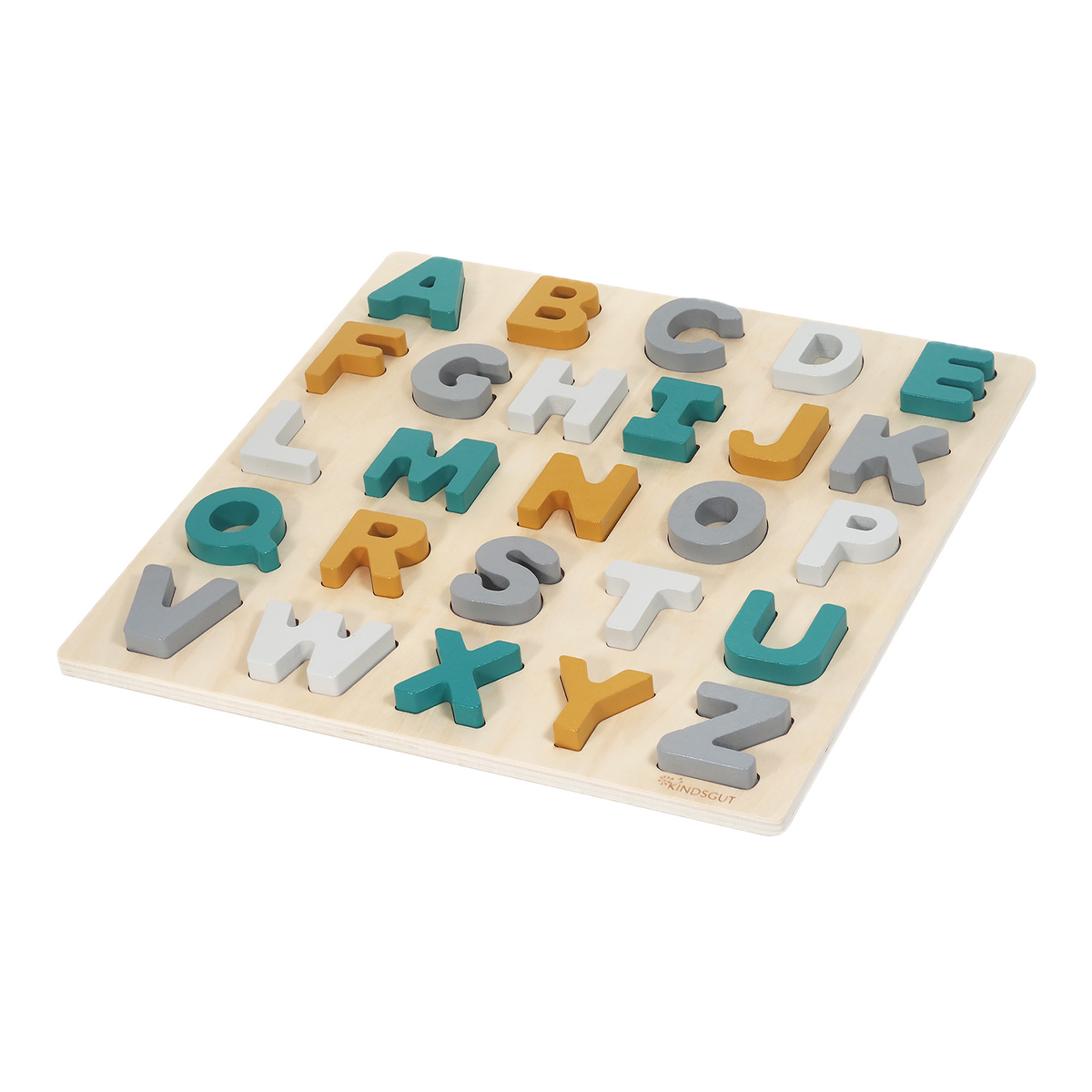 Buchstabenpuzzle Holz ABC Caspar von Kindsgut – Produktfoto 1