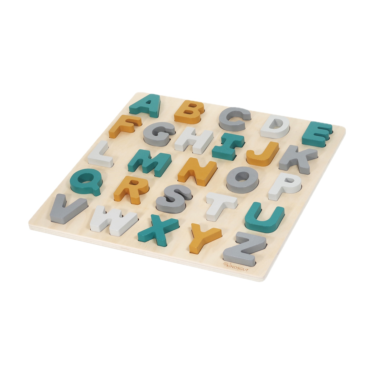 Buchstabenpuzzle Holz ABC Caspar von Kindsgut – Produktfoto 1