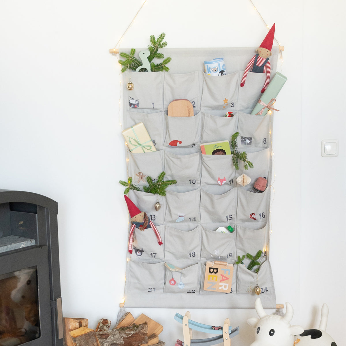 Adventskalender aus Stoff von Kindsgut – Anwendungsbild 2