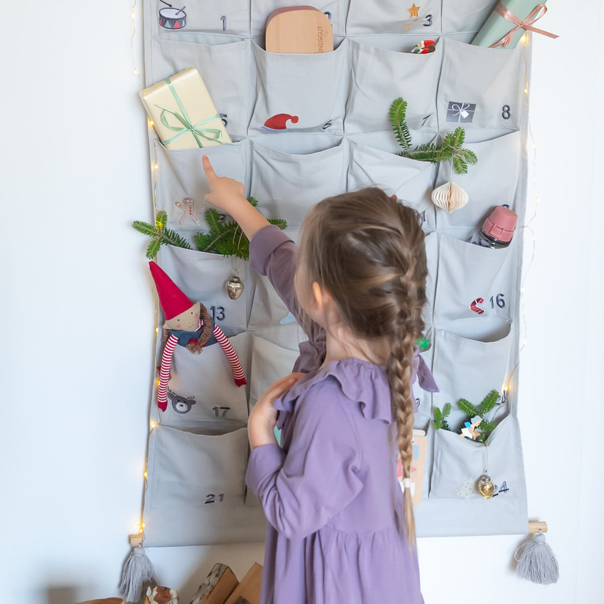 Adventskalender aus Stoff von Kindsgut – Anwendungsbild 3