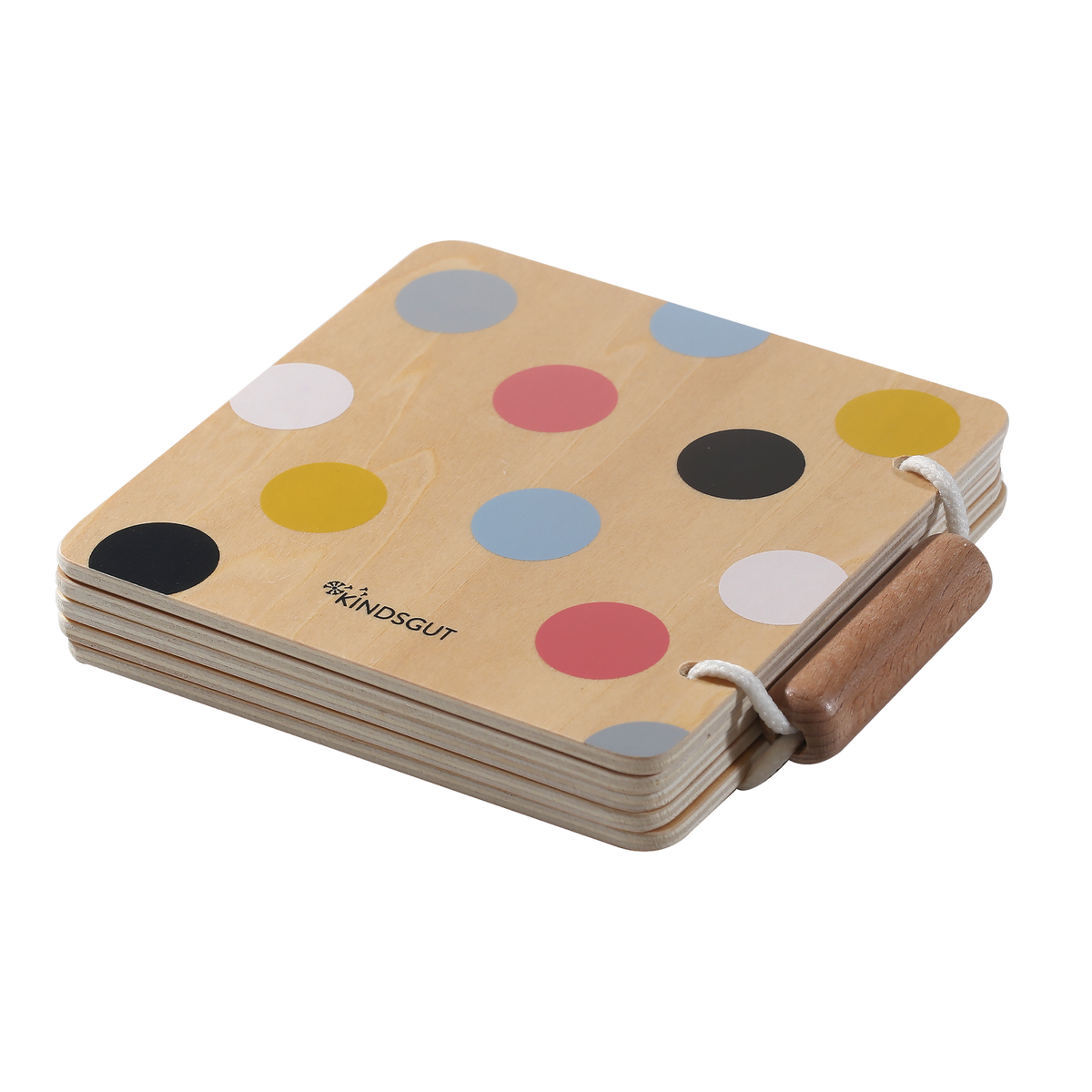 Babybuch aus Holz Farben von Kindsgut – Produktfoto 6