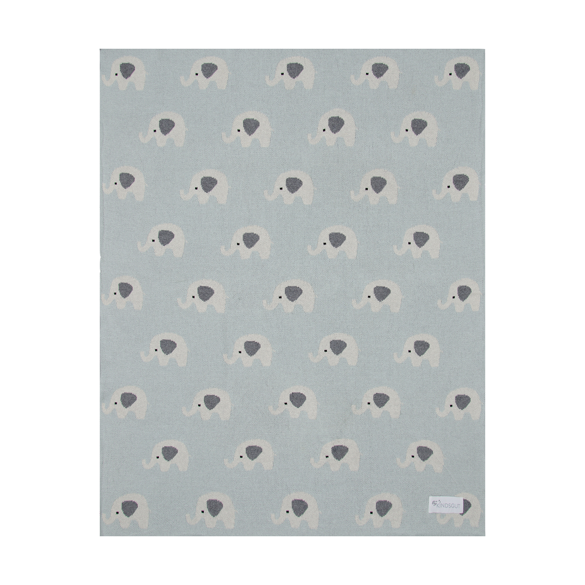 Strickdecke für Babys und Kinder 80 x 100 cm Elefanten von Kindsgut – Produktfoto 6