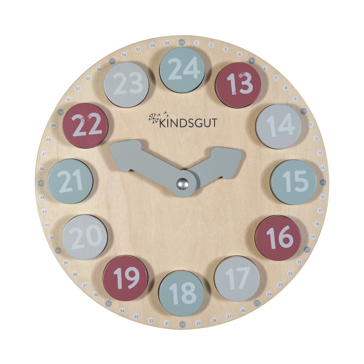 Lernuhr aus Holz von Kindsgut – Produktfoto 6