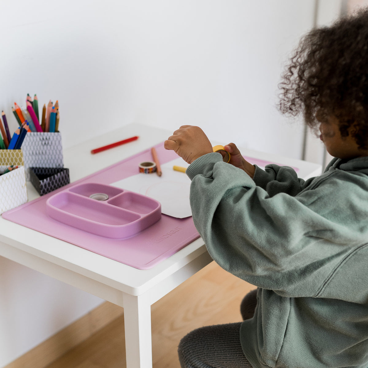Silikon-Bastelunterlage für Kinder Zartrosa von Kindsgut – Anwendungsbild 3