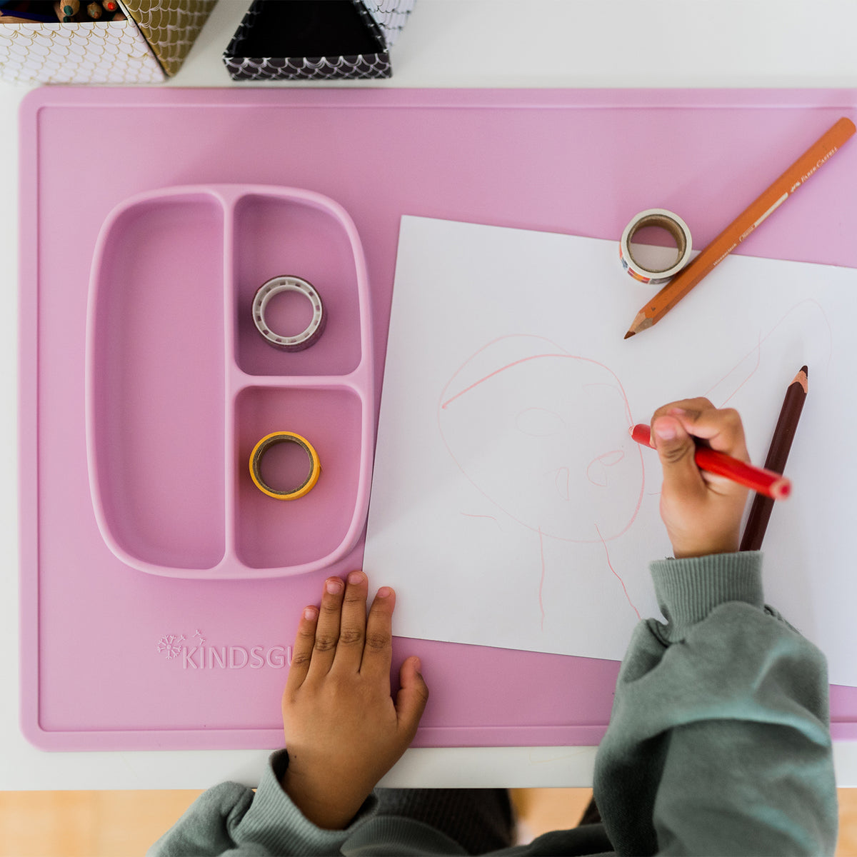 Silikon-Bastelunterlage für Kinder Zartrosa von Kindsgut – Anwendungsbild 4