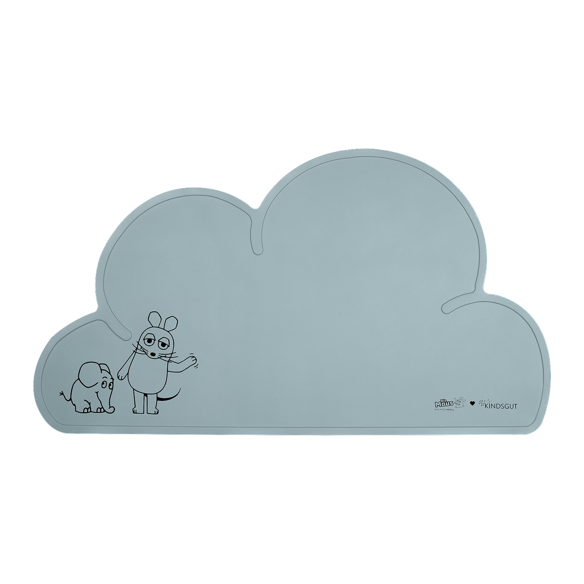 Platzdeckchen Die Maus und der Elefant Aquamarin von Kindsgut – Produktfoto 1