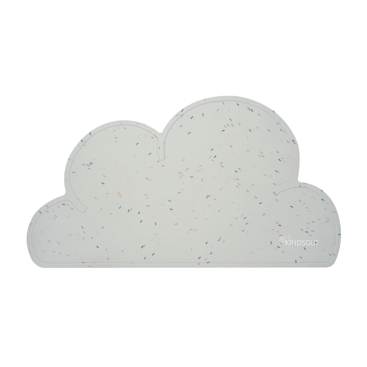 Silikon-Platzset Wolke gemustert Konfetti von Kindsgut – Produktfoto 1