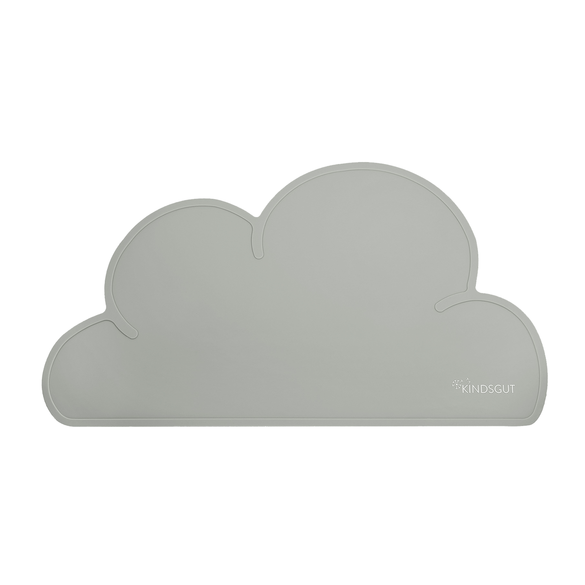 Silikon-Platzset Wolke für Kinder Dunkelgrau von Kindsgut – Produktfoto 1