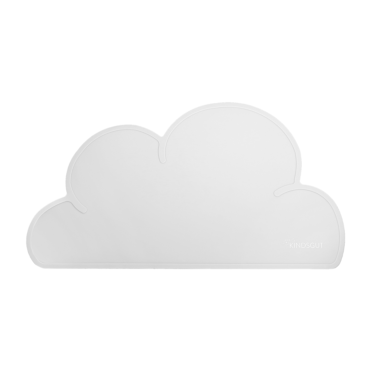 Silikon-Platzset Wolke für Kinder Hellgrau von Kindsgut – Produktfoto 1