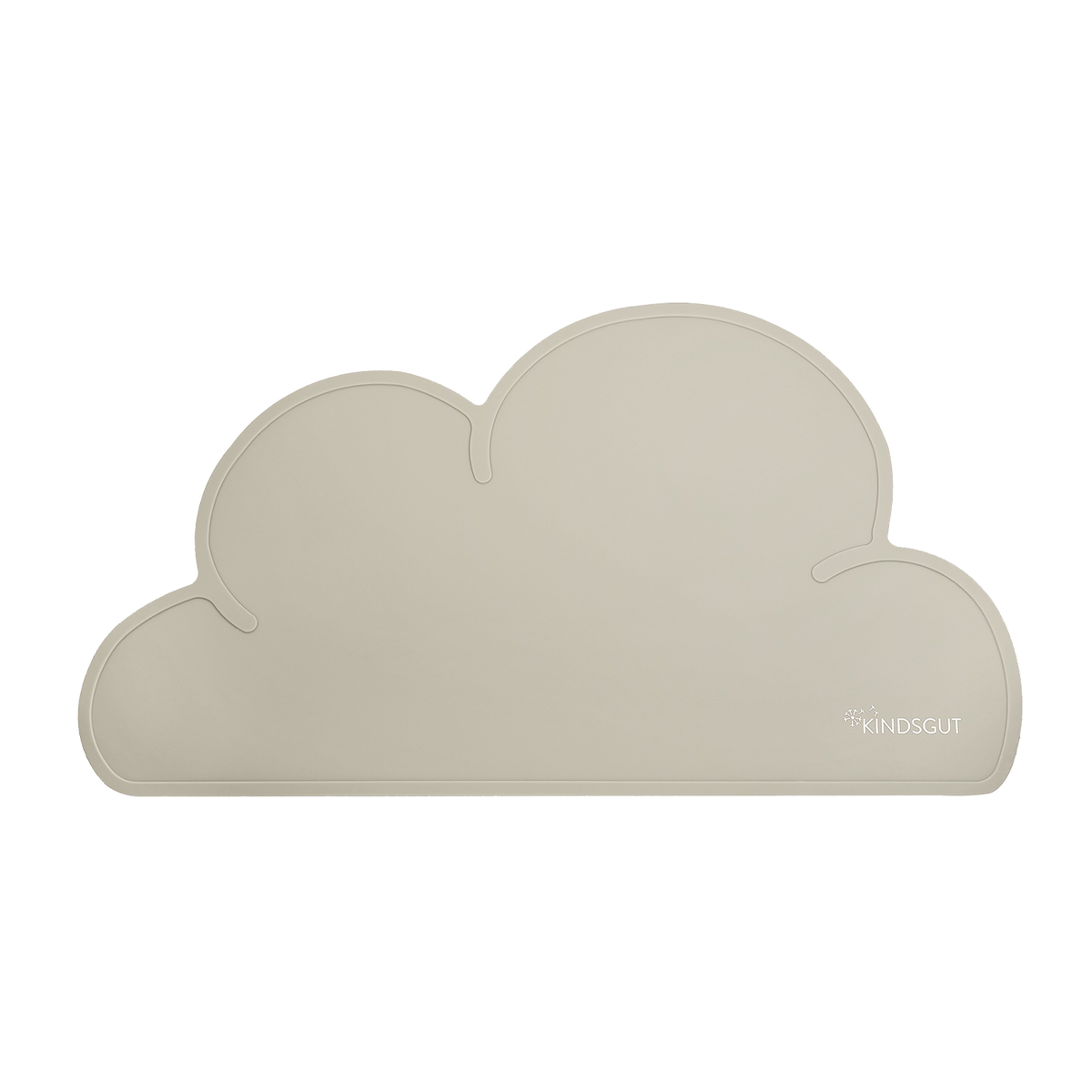Silikon-Platzset Wolke für Kinder Taupe von Kindsgut – Produktfoto 1