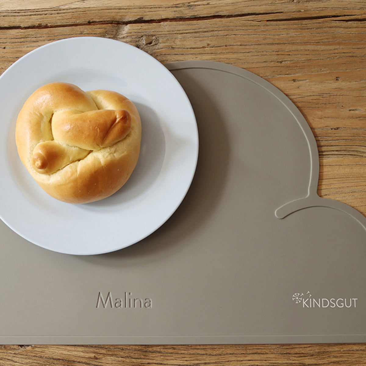 Silikon-Platzset Wolke für Kinder Taupe von Kindsgut – Anwendungsbild 4