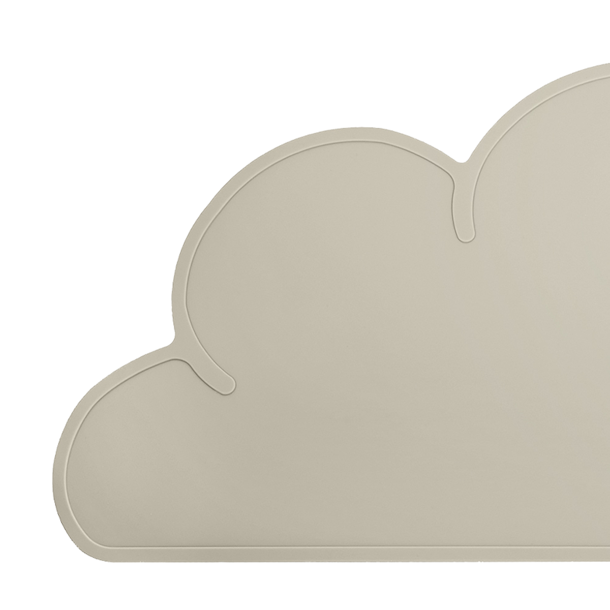 Silikon-Platzset Wolke für Kinder Taupe von Kindsgut – Produktfoto 6
