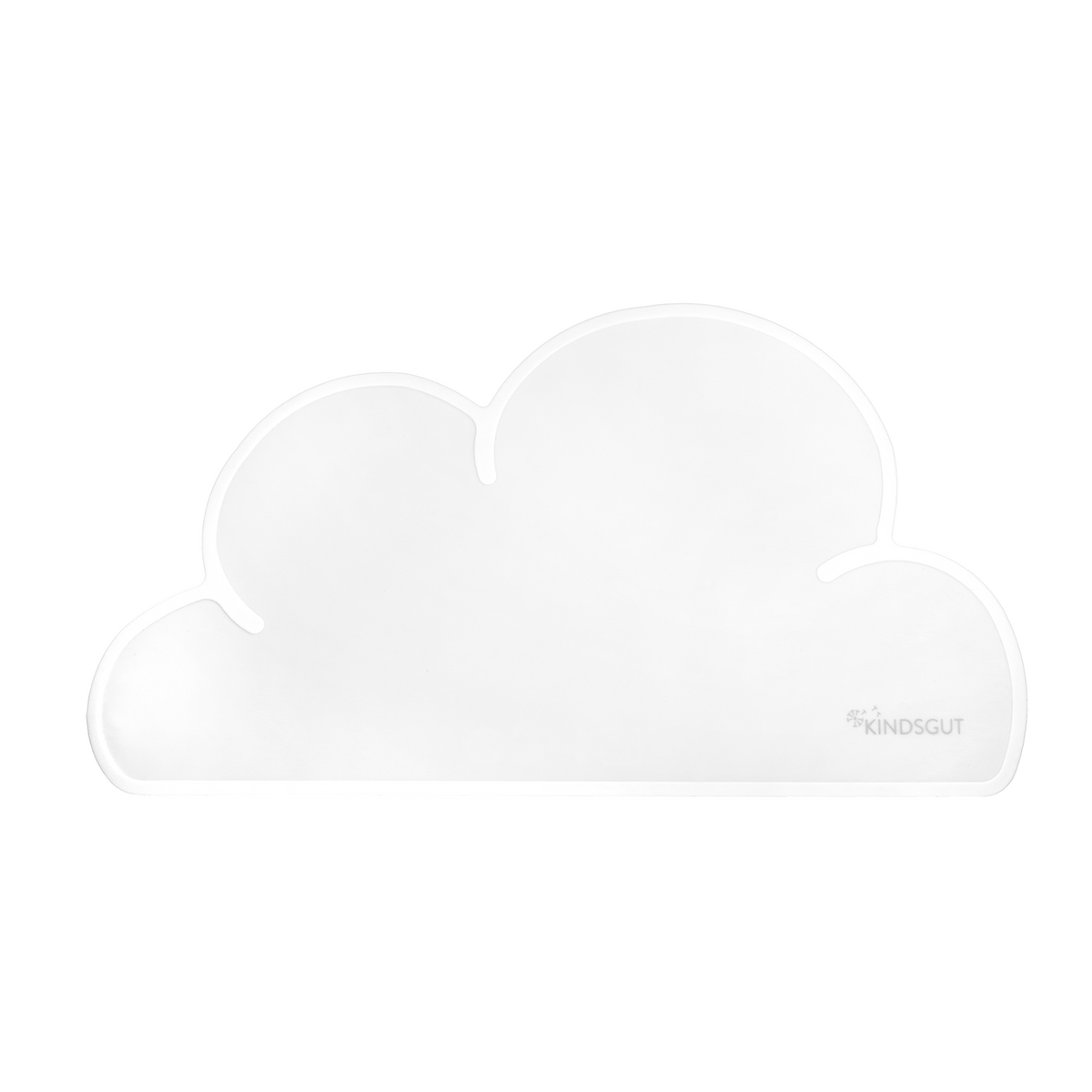 Silikon-Platzset Wolke für Kinder Weiß von Kindsgut – Produktfoto 1
