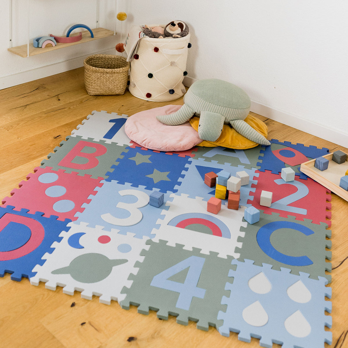 Puzzle-Spielmatte 120 x 120 cm von Kindsgut – Anwendungsbild 2