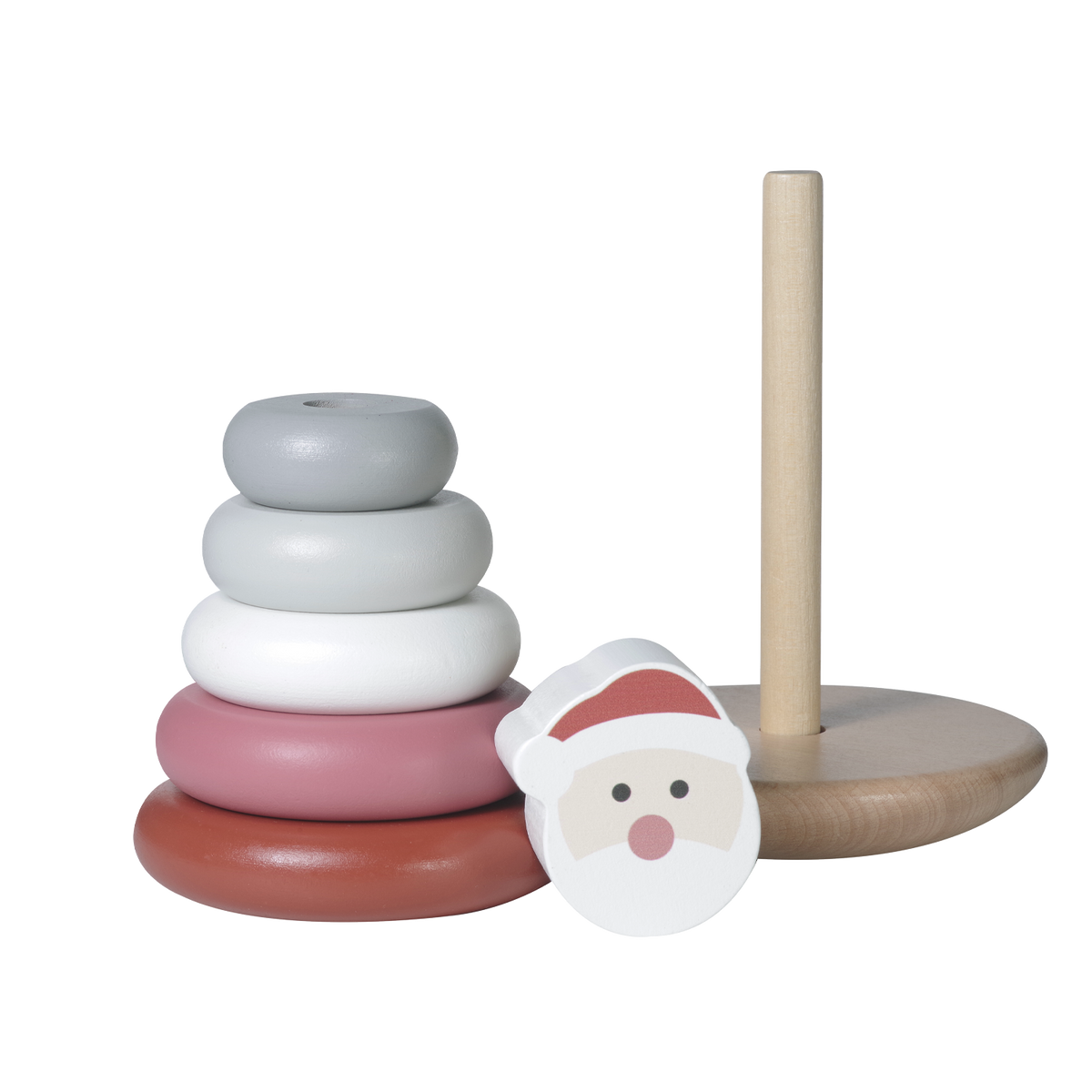 Stapelturm Weihnachten aus Holz Weihnachtsmann von Kindsgut – Produktfoto 5