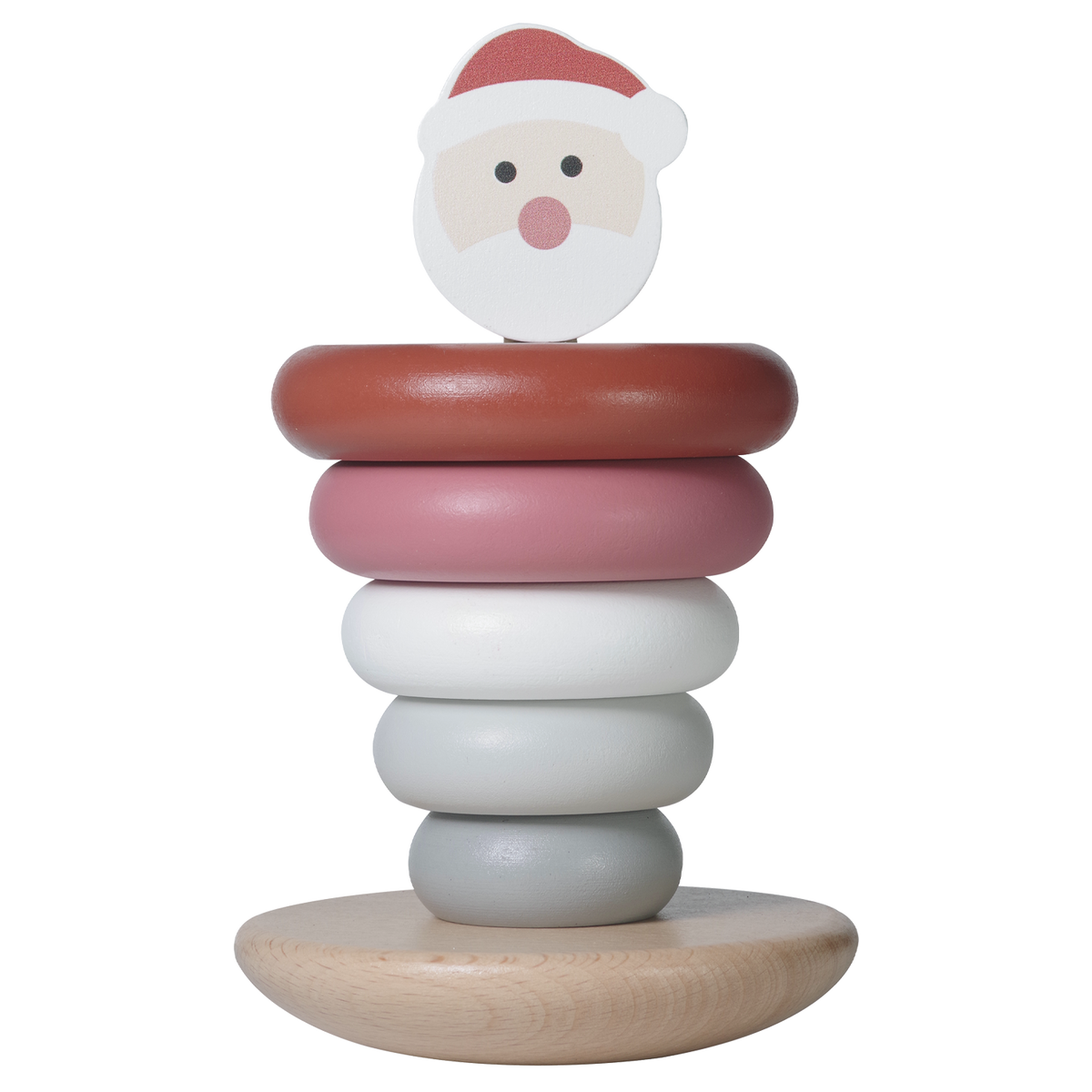 Stapelturm Weihnachten aus Holz Weihnachtsmann von Kindsgut – Produktfoto 6
