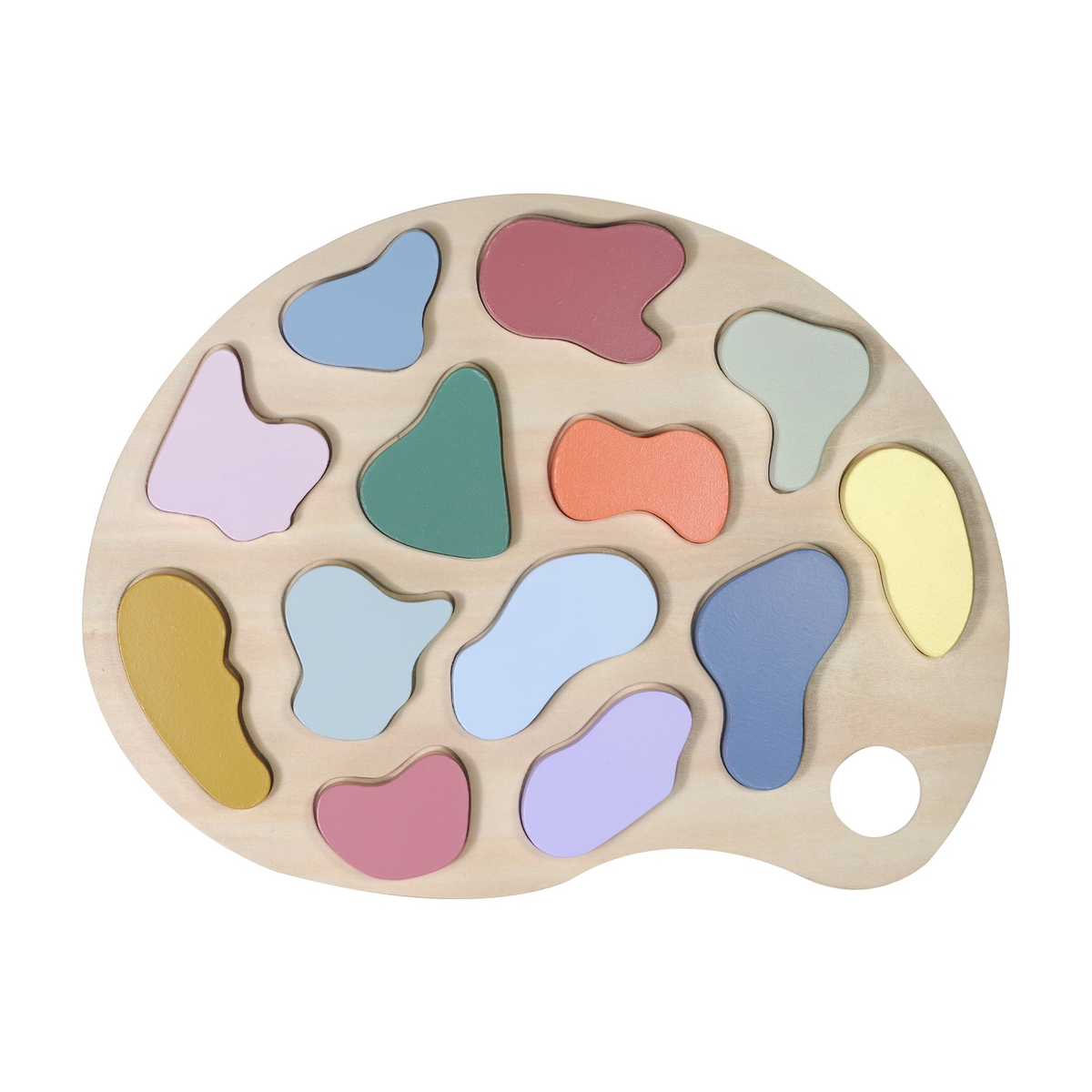 Steckpuzzle Farben aus Holz von Kindsgut – Produktfoto 1