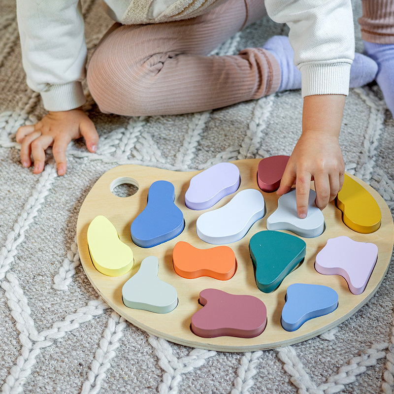 Steckpuzzle Farben aus Holz von Kindsgut – Anwendungsbild 3