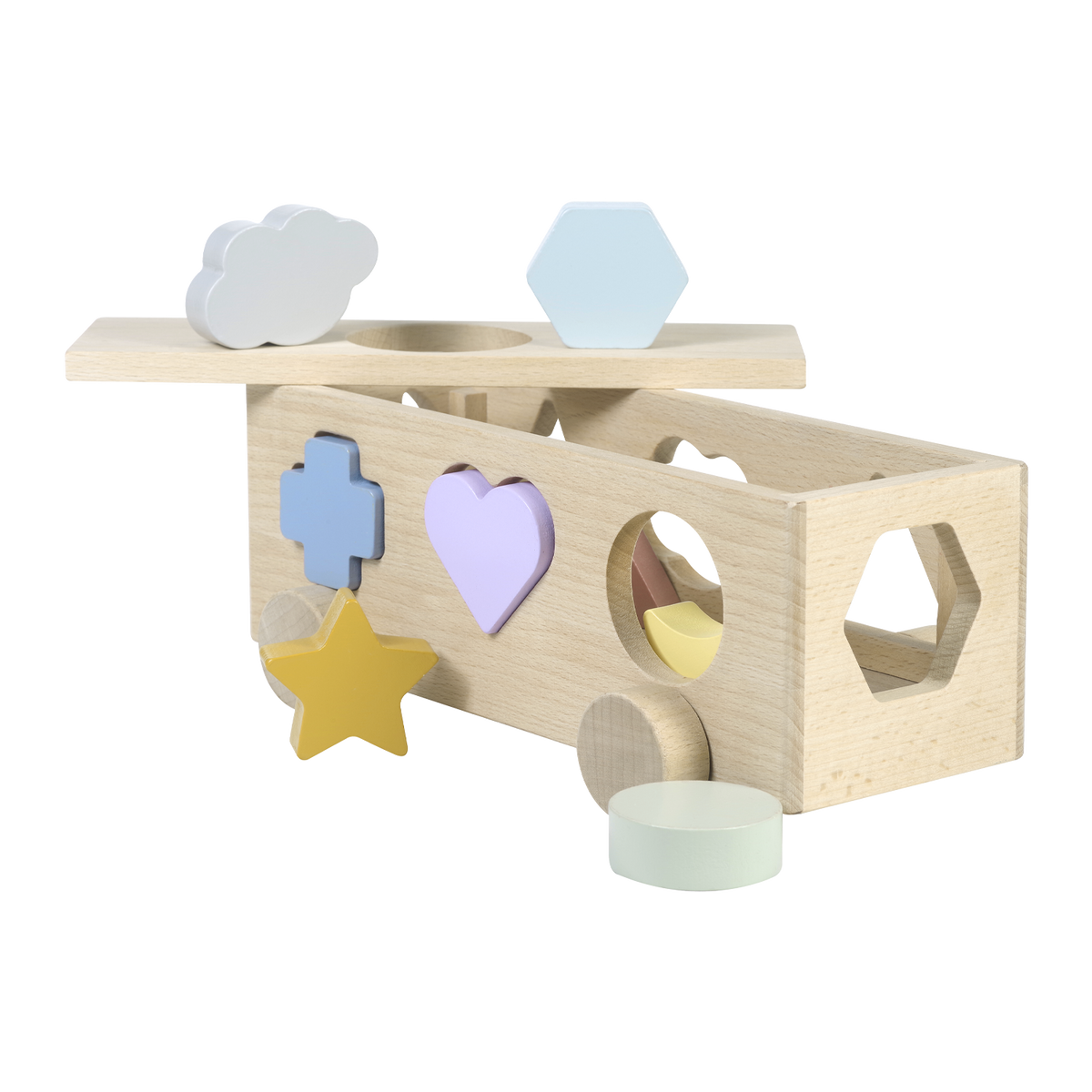 Steckspiel Auto aus Holz von Kindsgut – Produktfoto 1