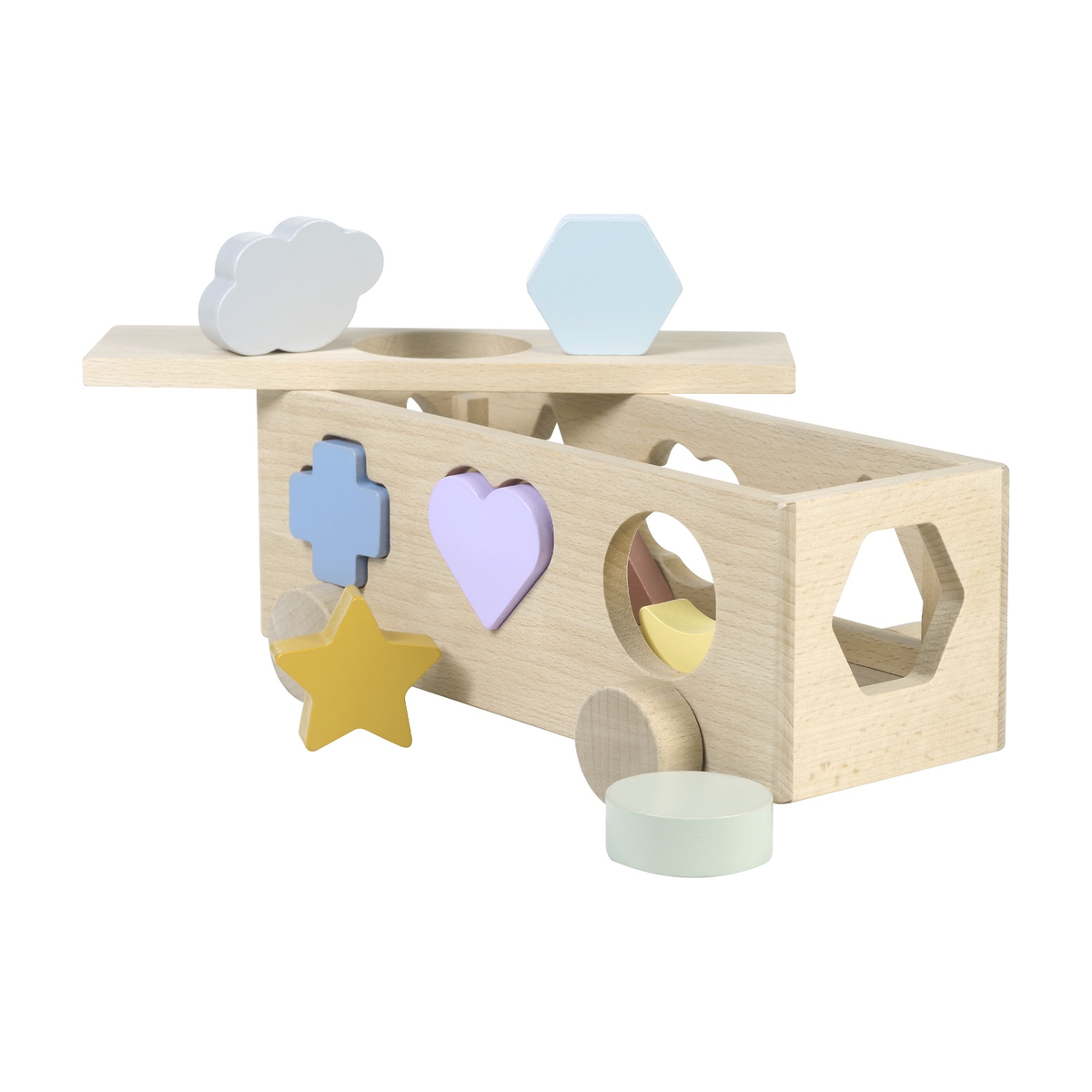 Steckspiel Auto aus Holz von Kindsgut – Produktfoto 1