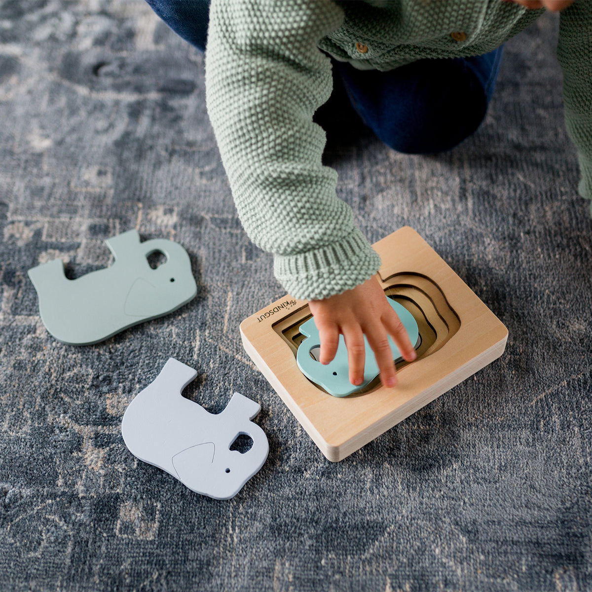 Tier-Puzzle Holz Elefant von Kindsgut – Anwendungsbild 2