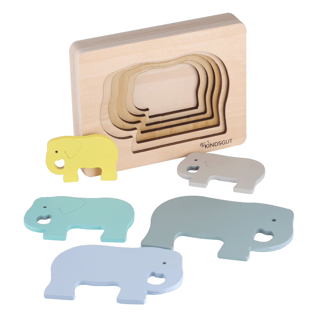 Tier-Puzzle Holz Elefant von Kindsgut – Produktfoto 6