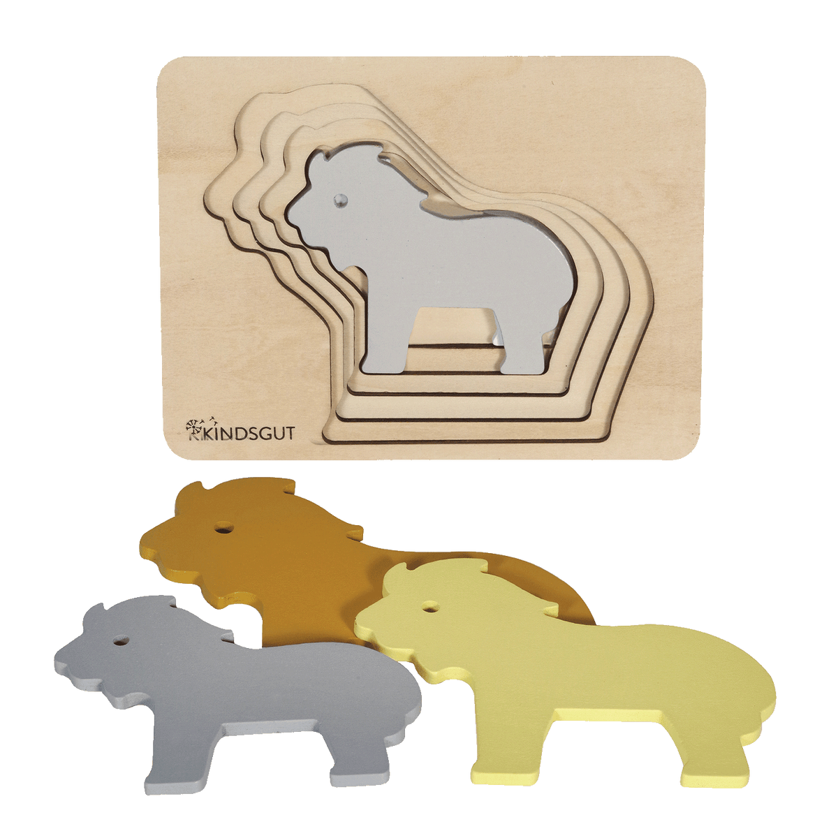 Tier-Puzzle Holz Löwe von Kindsgut – Produktfoto 5