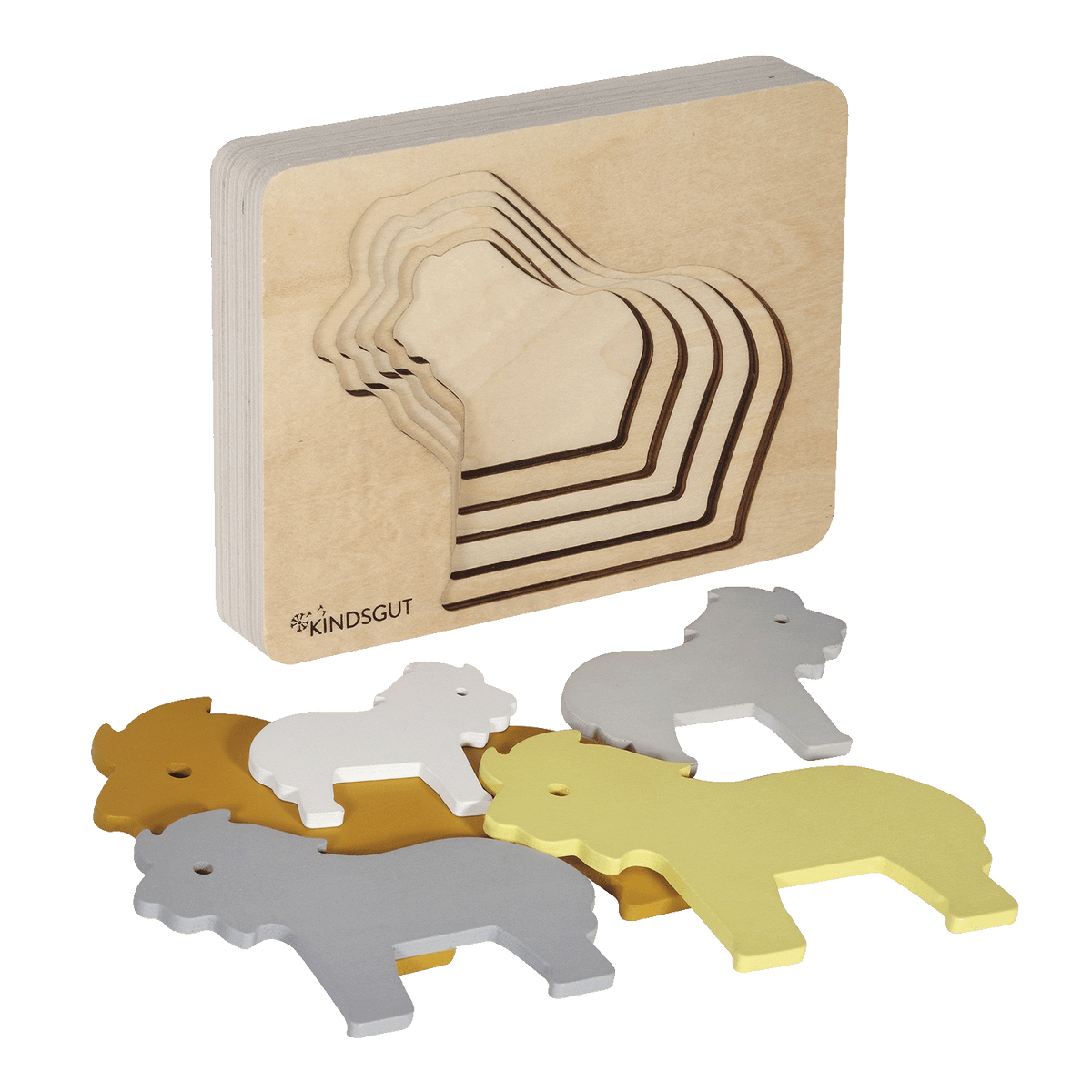 Tier-Puzzle Holz Löwe von Kindsgut – Produktfoto 6