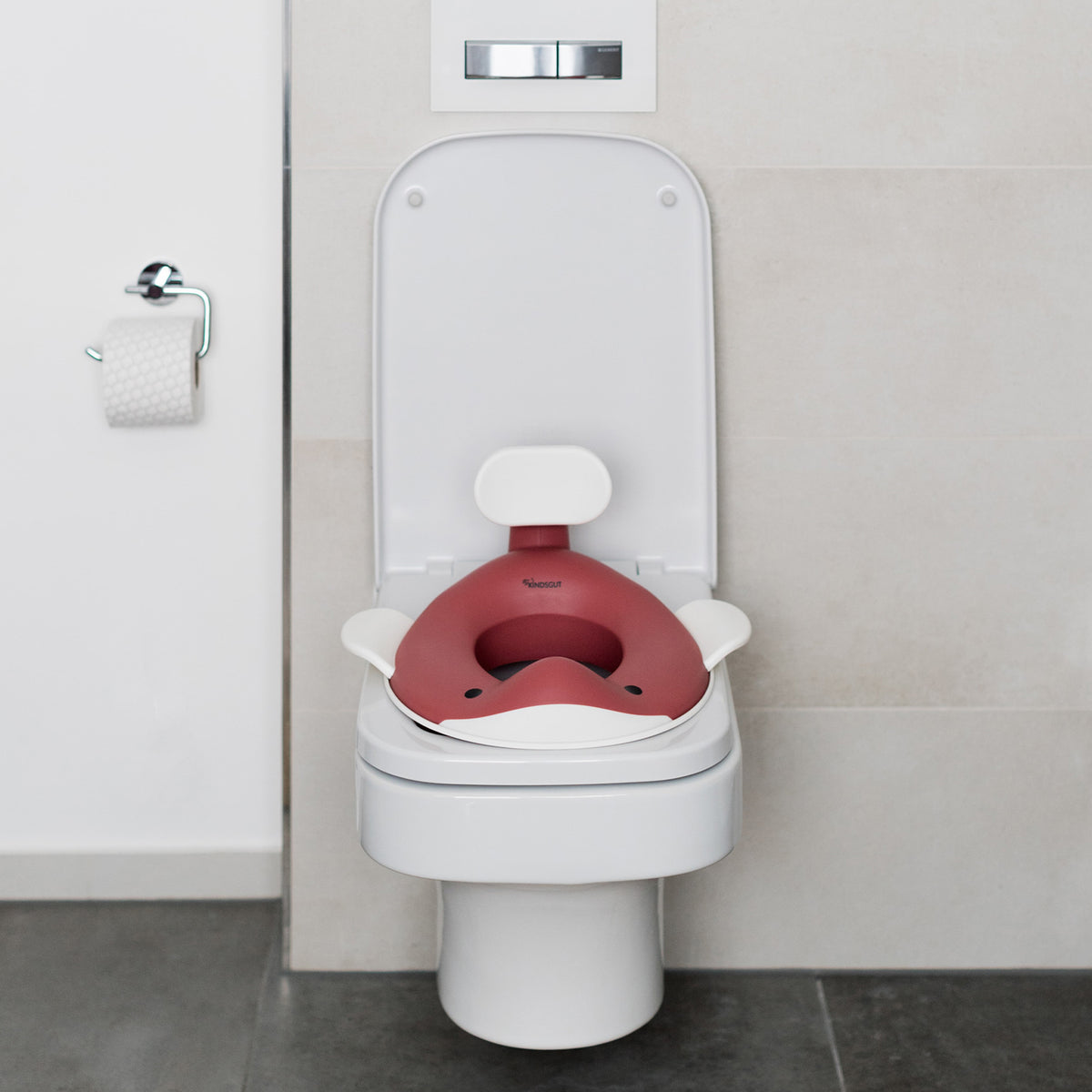 Toilettensitz für Kinder Wal Altrosa von Kindsgut – Anwendungsbild 4